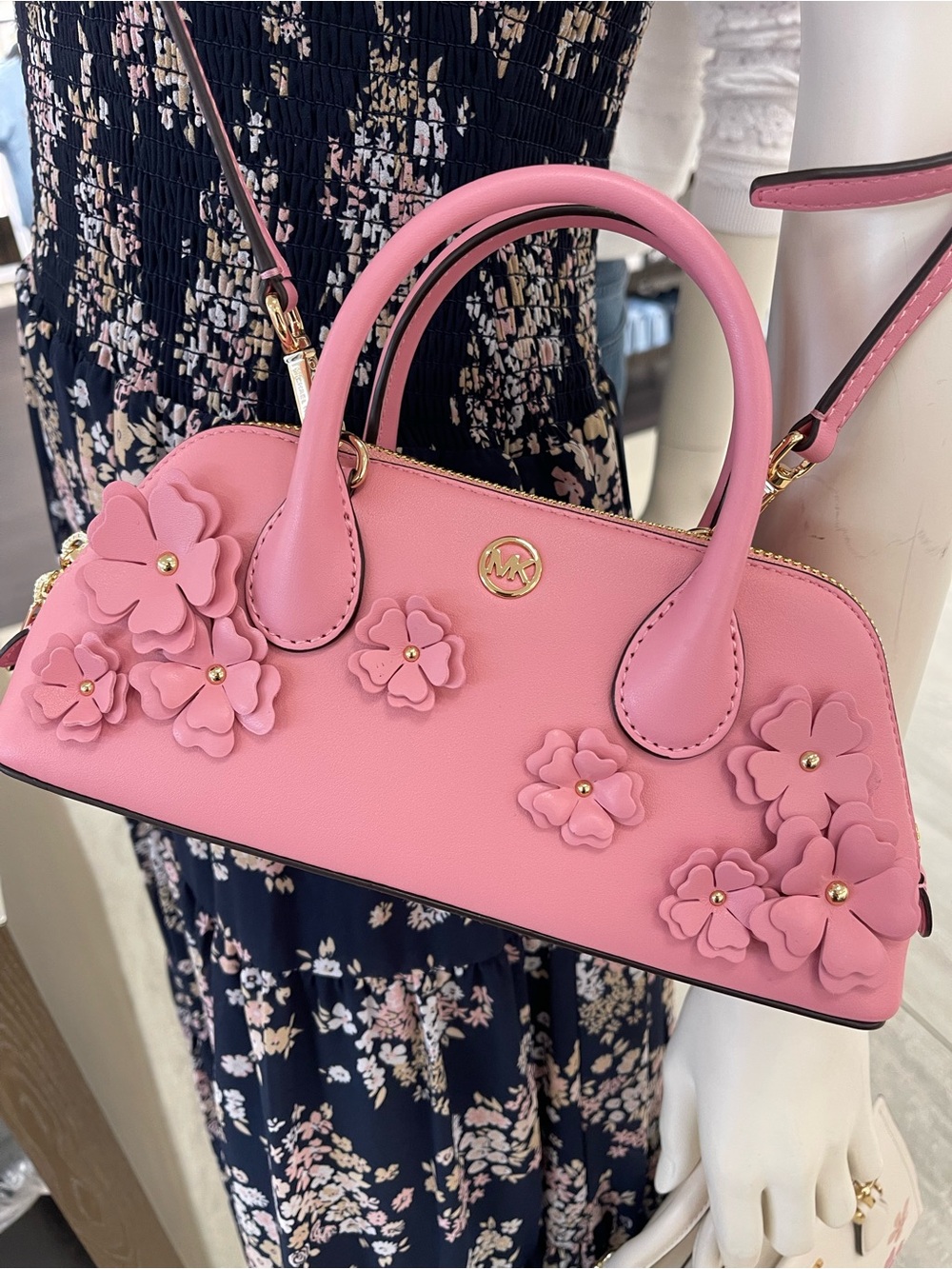 MICHAEL KORS Petra Small Floral Embellished Crossbody Bag
Carnation 
NWT - Picture 13 of 16